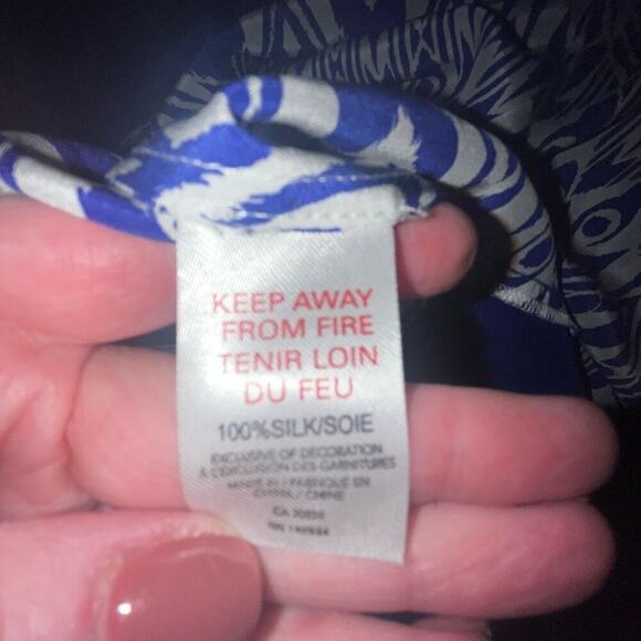 Harley Sapphire Silk Tank small - Picture 6 of 7